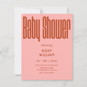 レトロモダンシャワー 招待状 (正面)