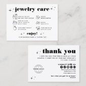 レトロモダンジュエリー気にThank You Company Logo 名刺 (正面/裏面)