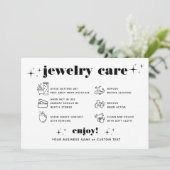 レトロモダンジュエリー気にThank You Company Logo 招待状 (スタンド正面)