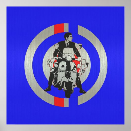 レトロモダンスクーター装身具 ポスター (正面)