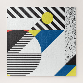 レトロモダンスタイル背景デザイン ジグソーパズル