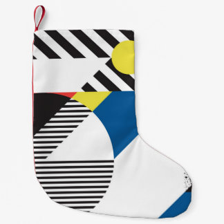 レトロモダンスタイル背景デザイン スモールクリスマスストッキング