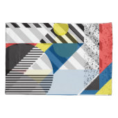 レトロモダンスタイル背景デザイン 枕カバー (裏面)