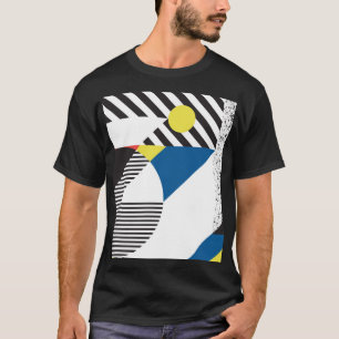 レトロモダンスタイル背景デザイン Tシャツ