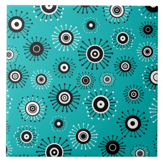 レトロモダンスターバスト タイル (正面)