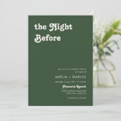 レトロモダンチックなテラコッタ カップルシャワー 招待状 (スタンド正面)