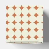 レトロモダンテラコッタジオメトリックブライダルシャワー フェイバーボックス (上部)