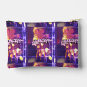 レトロモダンハリウッド映画作家ピンク アクセサリーポーチ (裏面)