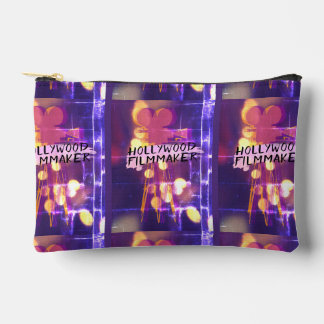 レトロモダンハリウッド映画作家ピンク アクセサリーポーチ