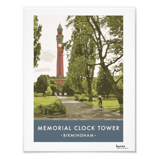 レトロモダンバーミンガムポスター フォトプリント            (正面)
