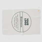 レトロモダンビジネス情報ま連絡たはブランド情報 ゴルフタオル (横)