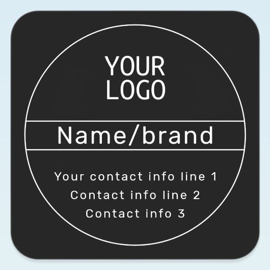 レトロモダンビジネス情報ま連絡たはブランド情報 スクエアシール