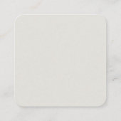 レトロモダンビジネス情報ま連絡たはブランド情報 スクエア名刺 (裏面)