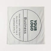 レトロモダンビジネス情報ま連絡たはブランド情報 タペストリー (正面(横))