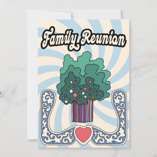 レトロモダンファミリー懇親会 招待状 (正面)