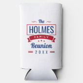 レトロモダンファミリ懇親会ロゴ スリム缶クーラー (正面)