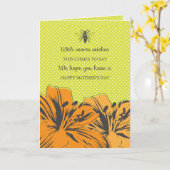 レトロモダンフラワーズマザーズデイカード カード (黄色い花)