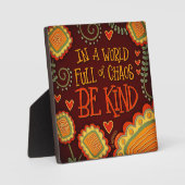 レトロモダンブラウンBe親切な吸光度プラーク フォトプラーク (正面)