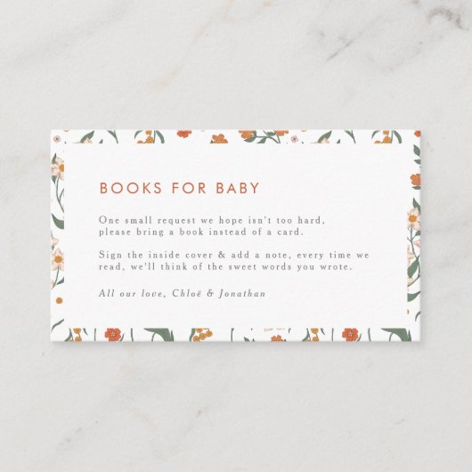 レトロモダンベビーフローラ用Groovyブック エンクロージャーカード (正面)