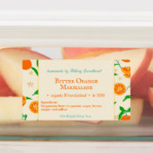 レトロモダンベルガモテオレンジマーマラーデラベル ラベル (貼付)