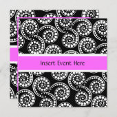 レトロモダンペイズリースワール 招待状 (正面/裏面)