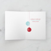 レトロモダンホリデーオーナメントカード シーズンカード (内部)