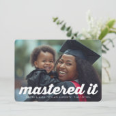 レトロモダンマスターIt 2写真卒業 案内状 (スタンド正面)