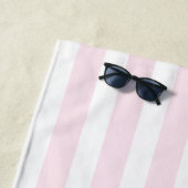 レトロモダンマルガリタスアンドマトリモンバストライプのハ ビーチタオル (インサイチュ)