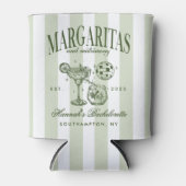 レトロモダンマルガリタスアンドマトリモンバストライプのハ 缶クーラー (正面)