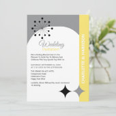 レトロモダンミッドセンチュリー結婚式招待状 招待状 (スタンド正面)