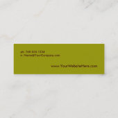 レトロモダンミニカード スキニー名刺 (裏面)