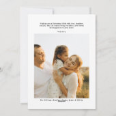 レトロモダンメリークリスマスフォト シーズンカード (裏面)