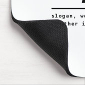 レトロモダンモノグラムおよびビジネス(またはその他)情報 マウスパッド (コーナー)