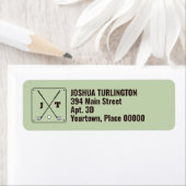 レトロモダンモノグラムゴルフ ラベル (インサイチュ)