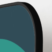 レトロモダンレインボーアーパーソナライズされたチ ピックルボールラケット (左詳細)