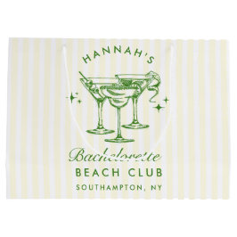 レトロモダンヴィンテージグリーンバチェロレッテ ラージペーパーバッグ