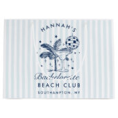 レトロモダンヴィンテージグレーバチェロレッテ ラージペーパーバッグ (正面)