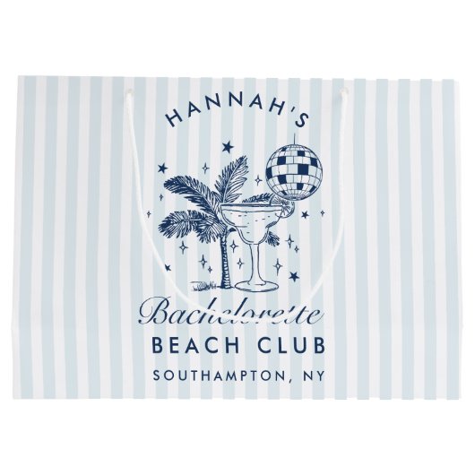 レトロモダンヴィンテージグレーバチェロレッテ ラージペーパーバッグ (裏面)