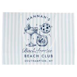 レトロモダンヴィンテージグレーバチェロレッテ ラージペーパーバッグ