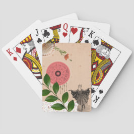 レトロモダンヴィンテージコラージュおもしろいキュートピンク トランプ