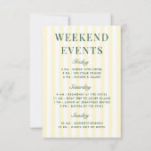 レトロモダンヴィンテージピックルボールバックウィークエンド 招待状 (裏面)