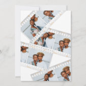 レトロモダンヴィンテージフィルム結婚フレームの写真 案内状 (裏面)