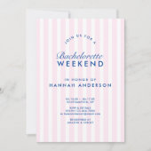 レトロモダンヴィンテージQRコードバチェロレッテ週末 招待状 (正面)