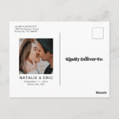 レトロモダン写真ポストカードの保存 ポストカード (裏面)