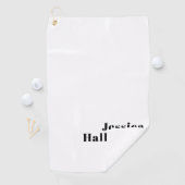 レトロモダン名ミニマルまたはビジネステンプレート ゴルフタオル (インサイチュ)