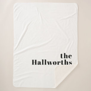 レトロモダン名ミニマルまたはビジネステンプレート シェルパブランケット
