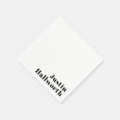 レトロモダン名ミニマルまたはビジネステンプレート スタンダードカクテルナプキン (角)