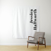 レトロモダン名ミニマルまたはビジネステンプレート タペストリー (インサイチュ)