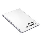 レトロモダン名ミニマルまたはビジネステンプレート ノートブック (右側)