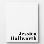 レトロモダン名ミニマルまたはビジネステンプレート フォトプラーク (正面)